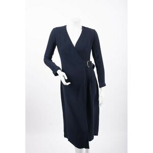 Massimo Dutti Womens Wrap Midi Dress US 2 EU 34